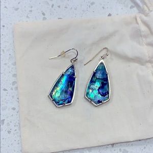 Kendra Scott Abalone and Gold Earrings